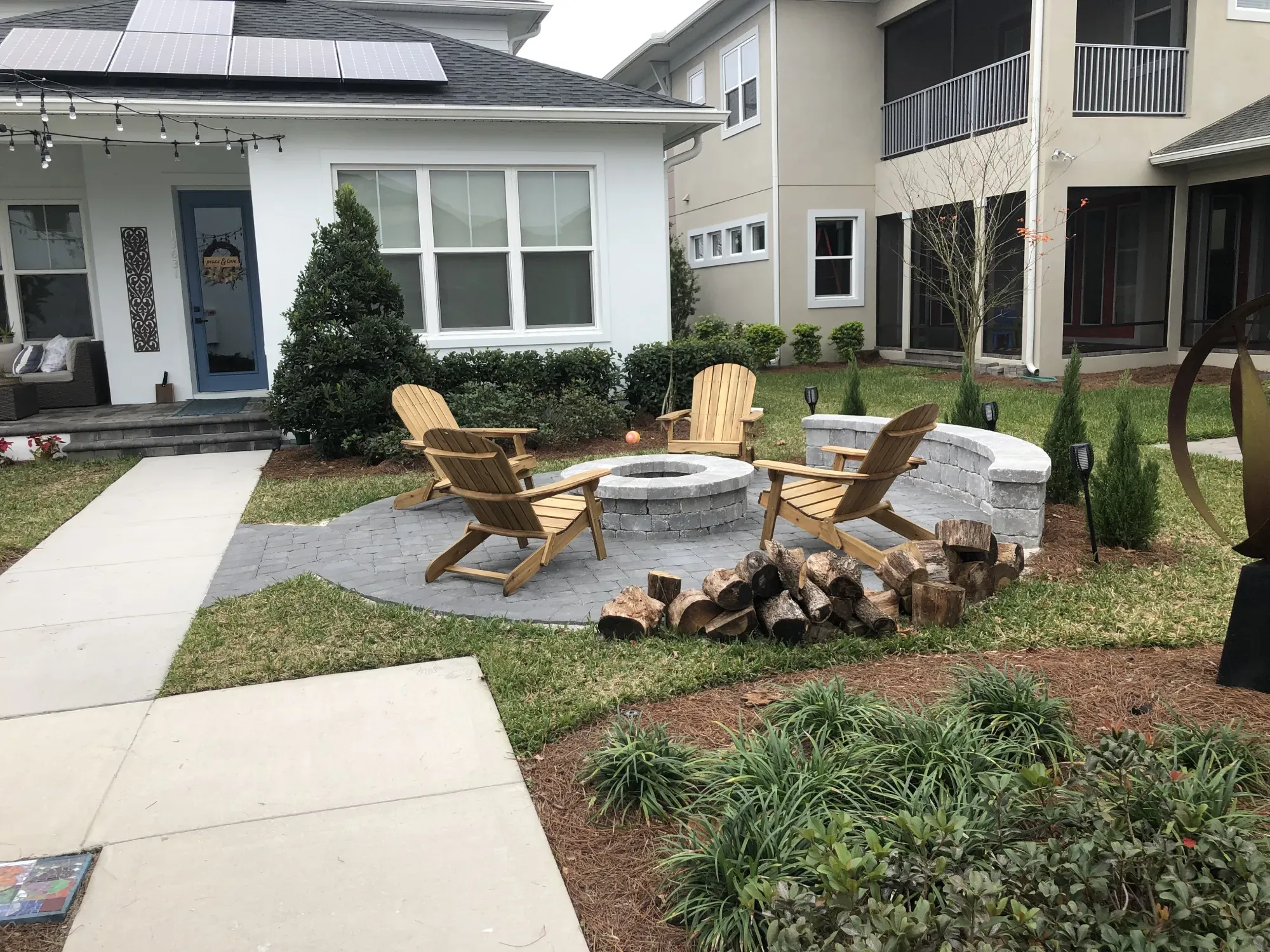 Stylish patio paver installation