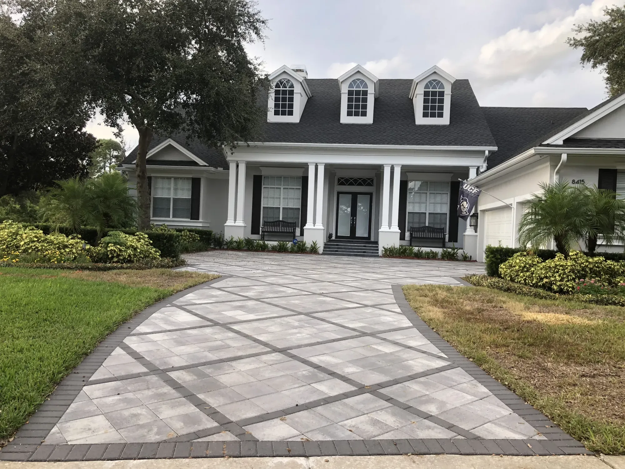 Professional driveway paver installation